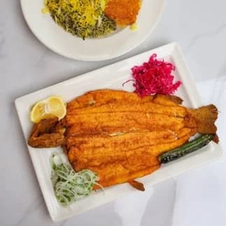 SABZI POLO GHEZEL ALA WITH IRANIAN RICE (FRIED)